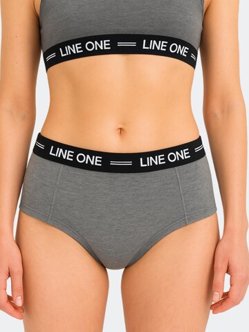 Line One Sportsunderbukser 'Line One Damen Minishorts aus Bio-Baumwolle' i grå
