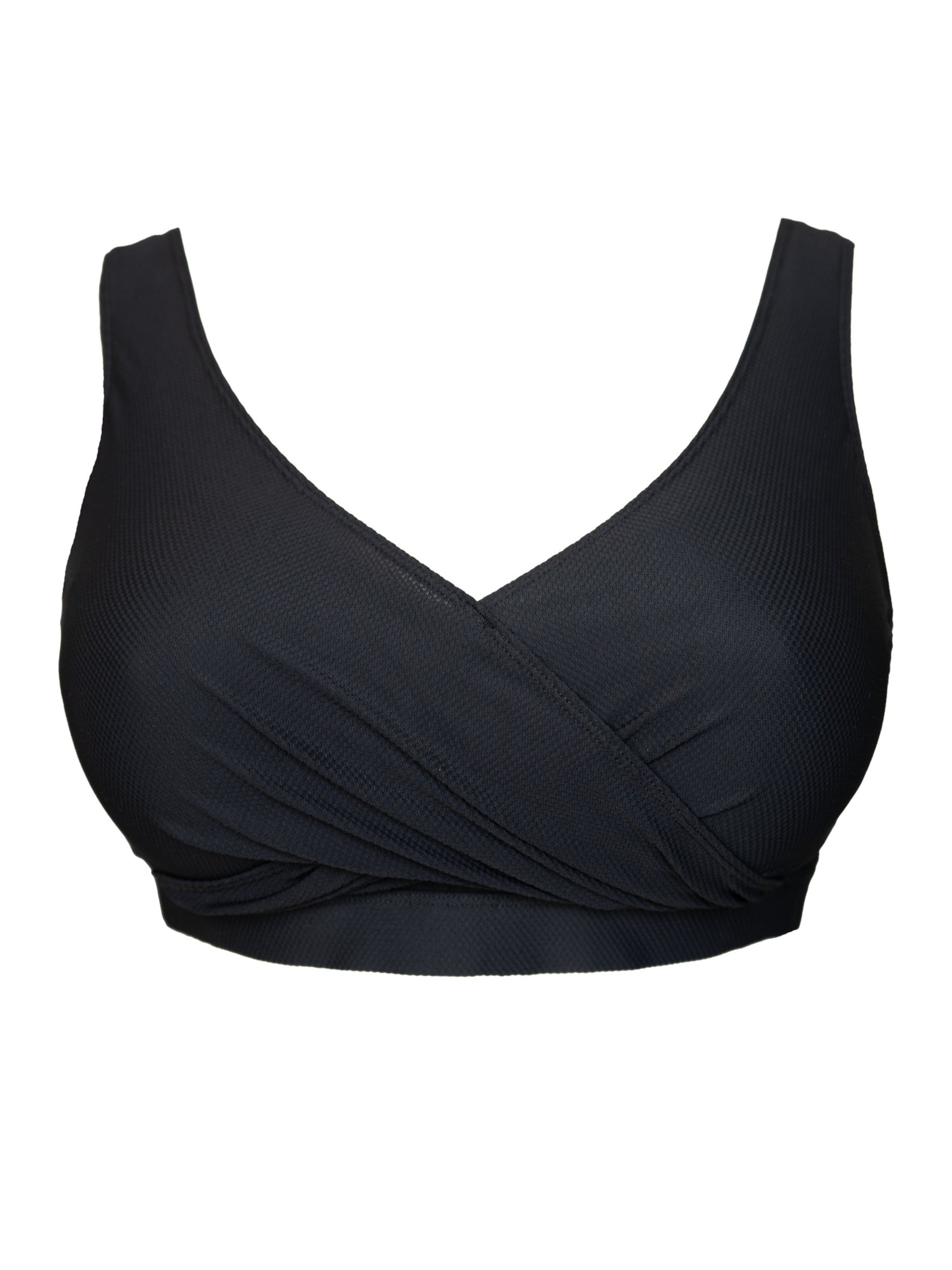 SugarShape Bustier Bikinitop 'Porto' in Schwarz: Vorderseite