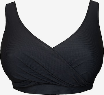 SugarShape Bustier Bikinitoppi 'Porto' värissä musta: etupuoli