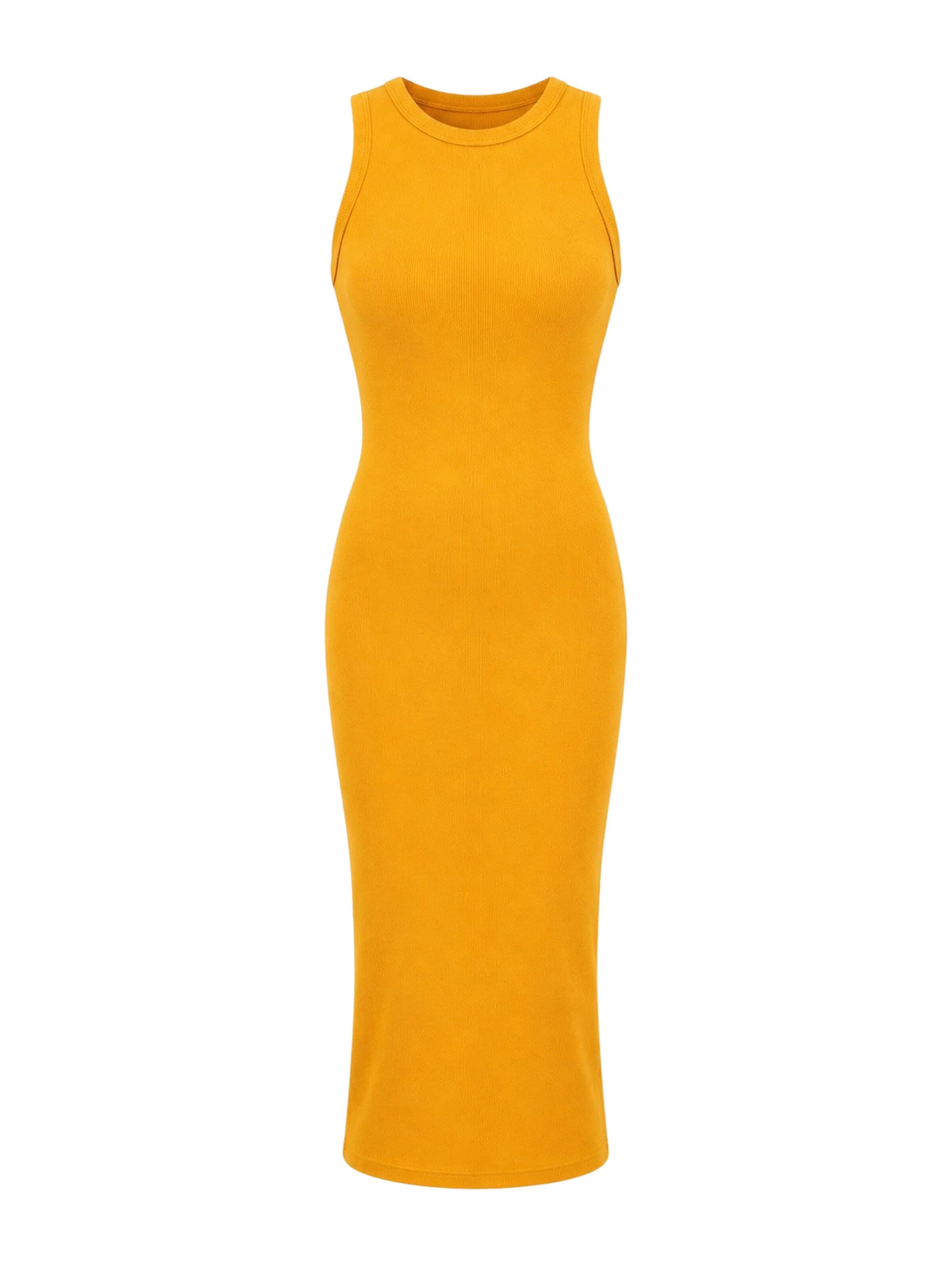 Mowi Fit Dress in Yellow: front