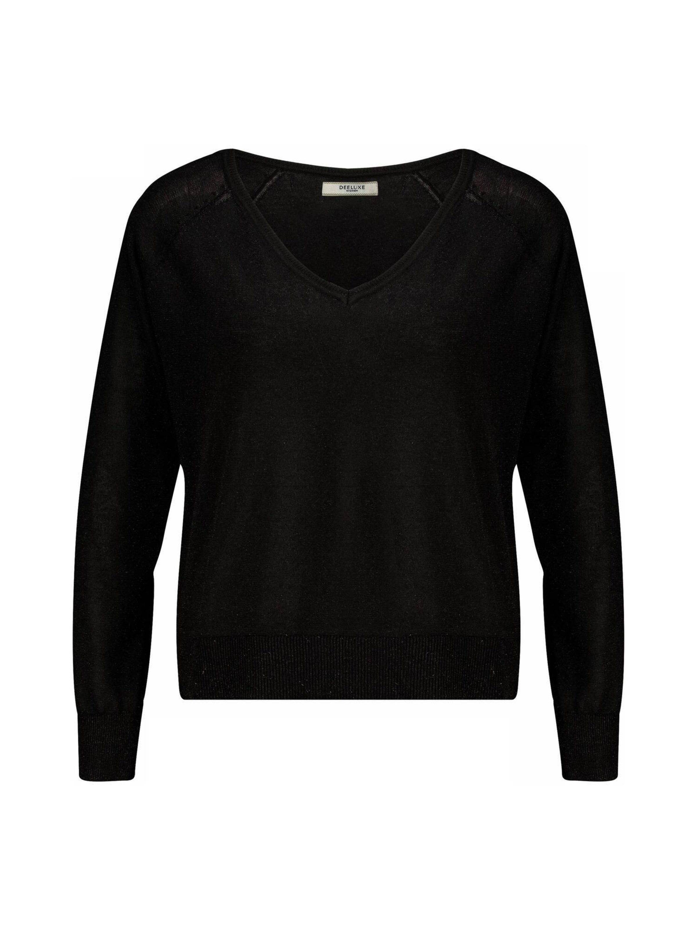 Pull-over 'Amalia' Deeluxe en noir : devant