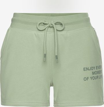 BUFFALO Kalhoty – zelená: přední strana
