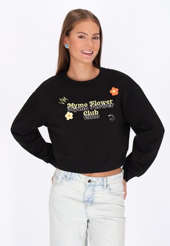 MYMO Sweatshirt in Black: front