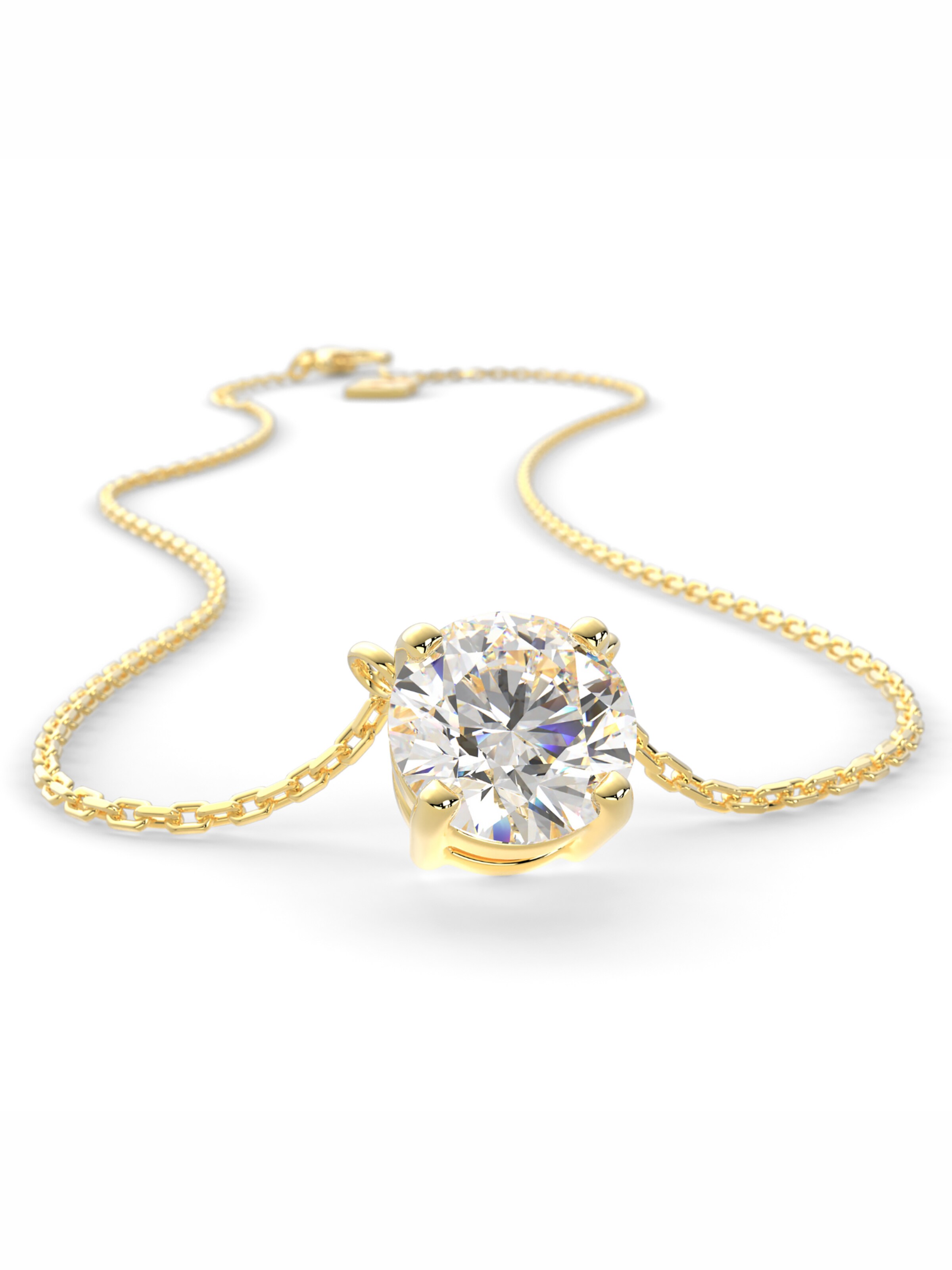 Chaîne 'Zirconia' SERASAR en or : devant