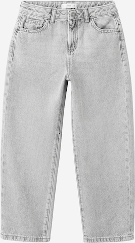 MANGO KIDS Baggy Farkut värissä harmaa: etupuoli