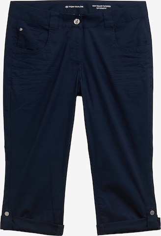 TOM TAILORTapered Hlače - plava boja: prednji dio