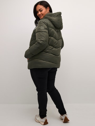 KAFFE CURVE Vinterjakke 'KCSusanna' i grøn