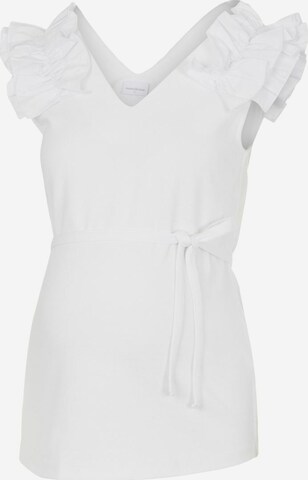 MAMALICIOUS - Blusa 'Elisa' em branco: frente