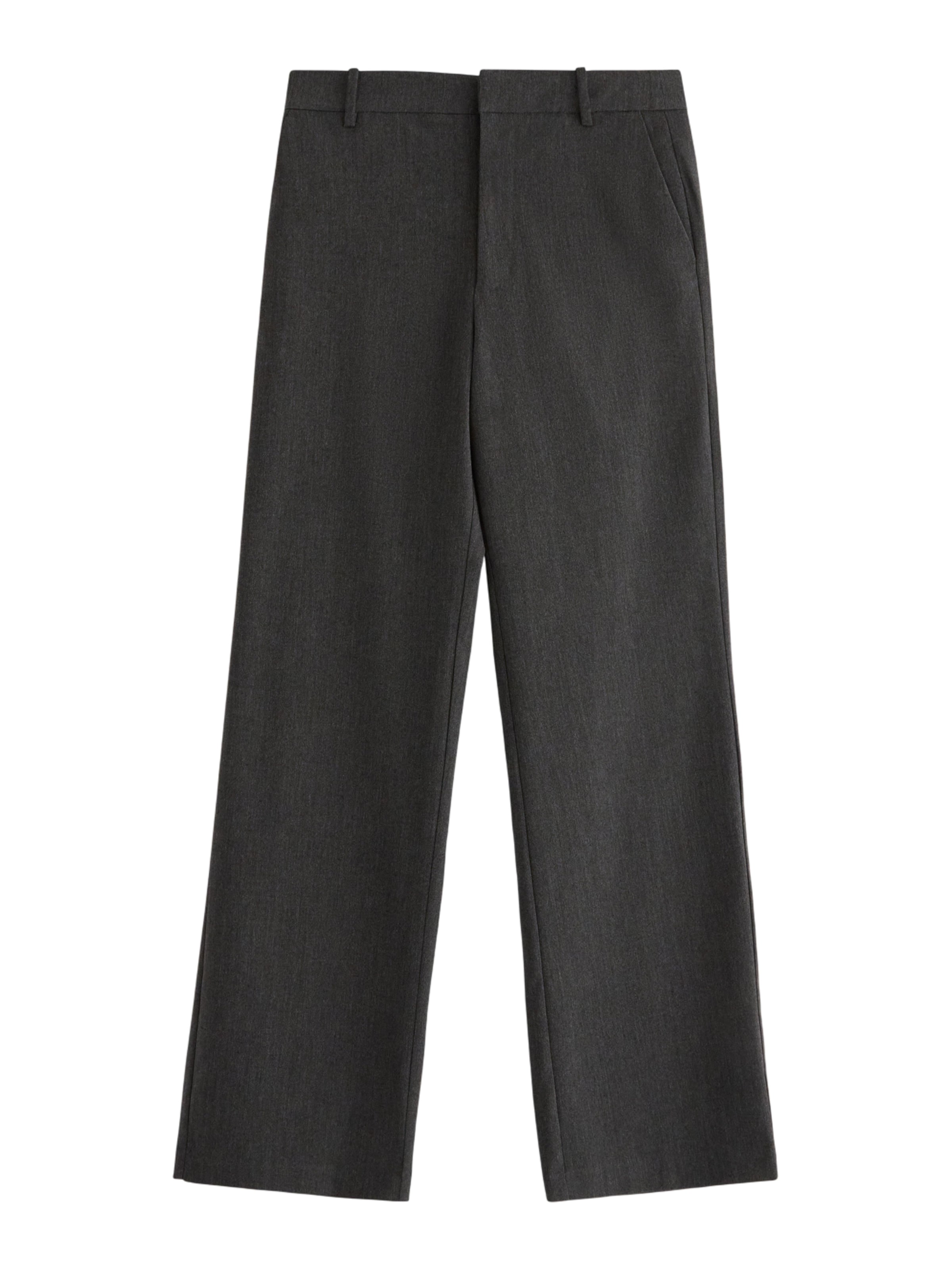 Lindex Normální Kalhoty 'Noor' – šedá: přední strana