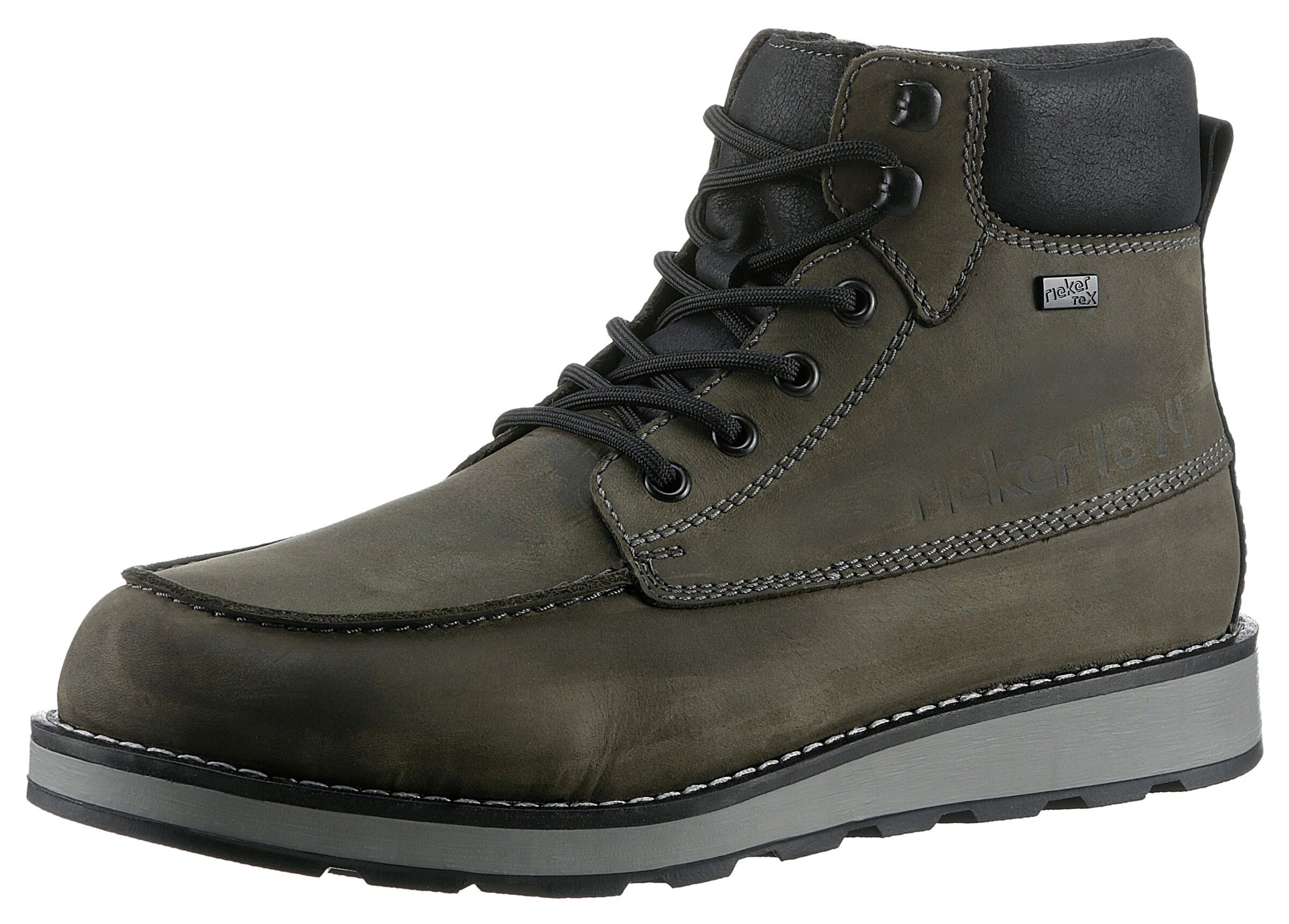 Rieker Schnürboots in Grün: Vorderseite