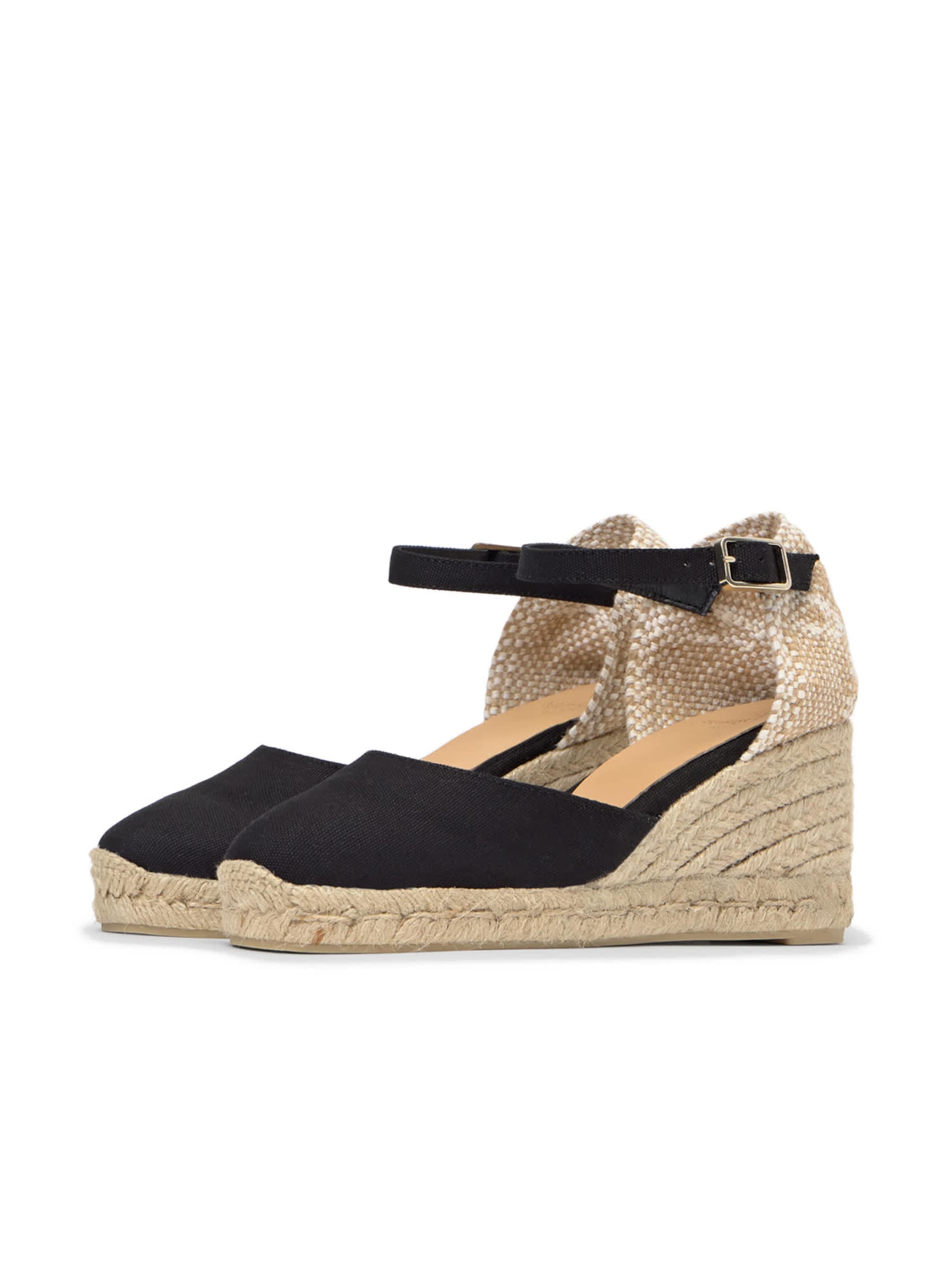 Castañer Espadrilky 'Carol' - Čierna