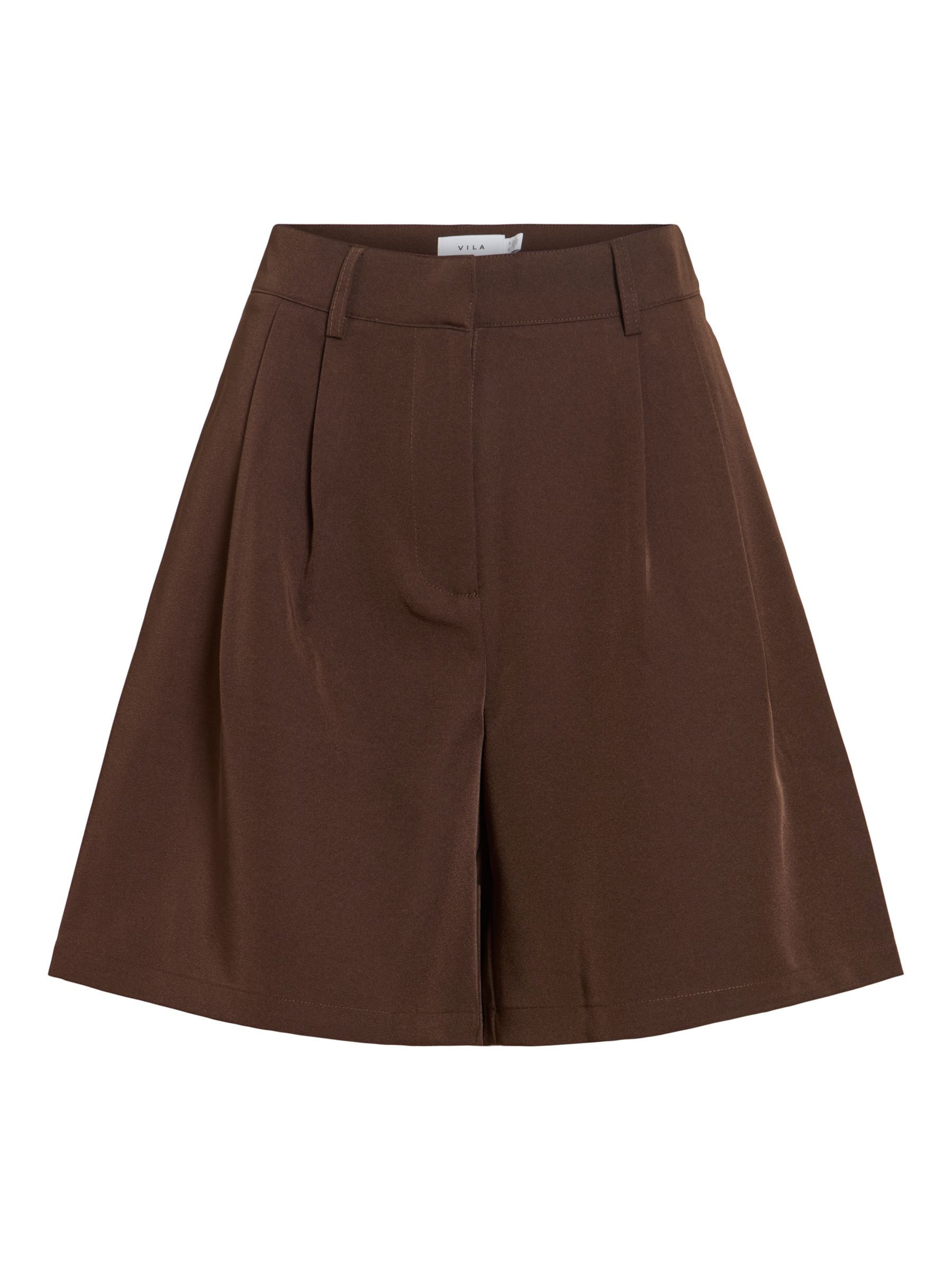 VILA Pantalon à pince 'VIEmla' en 34 en chocolat, Vue avec produit