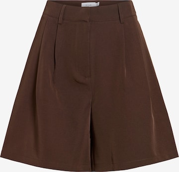 Wide Leg Pantalon à pince 'VIEmla' VILA en marron : devant