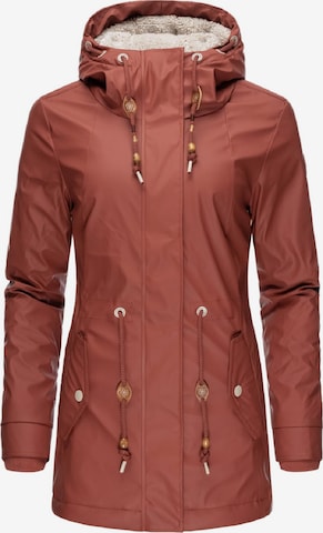 Ragwear Winter Coat 'Monadis Rainy II Intl.' in Red