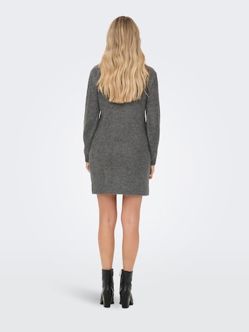 JDY Knit dress 'Dinea' in Grey