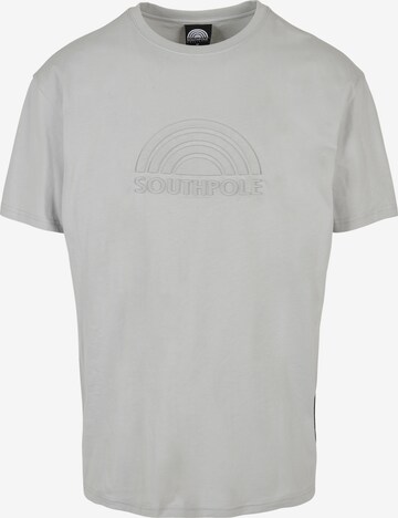 T-Shirt SOUTHPOLE en gris : devant