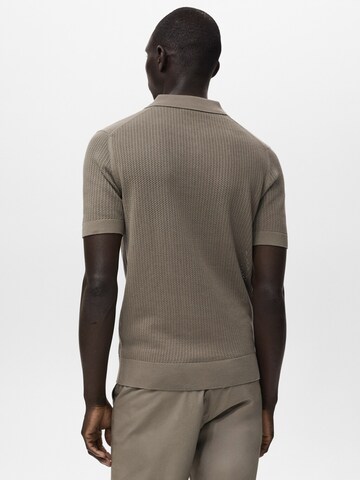 MANGO MAN Poloshirt in Grün