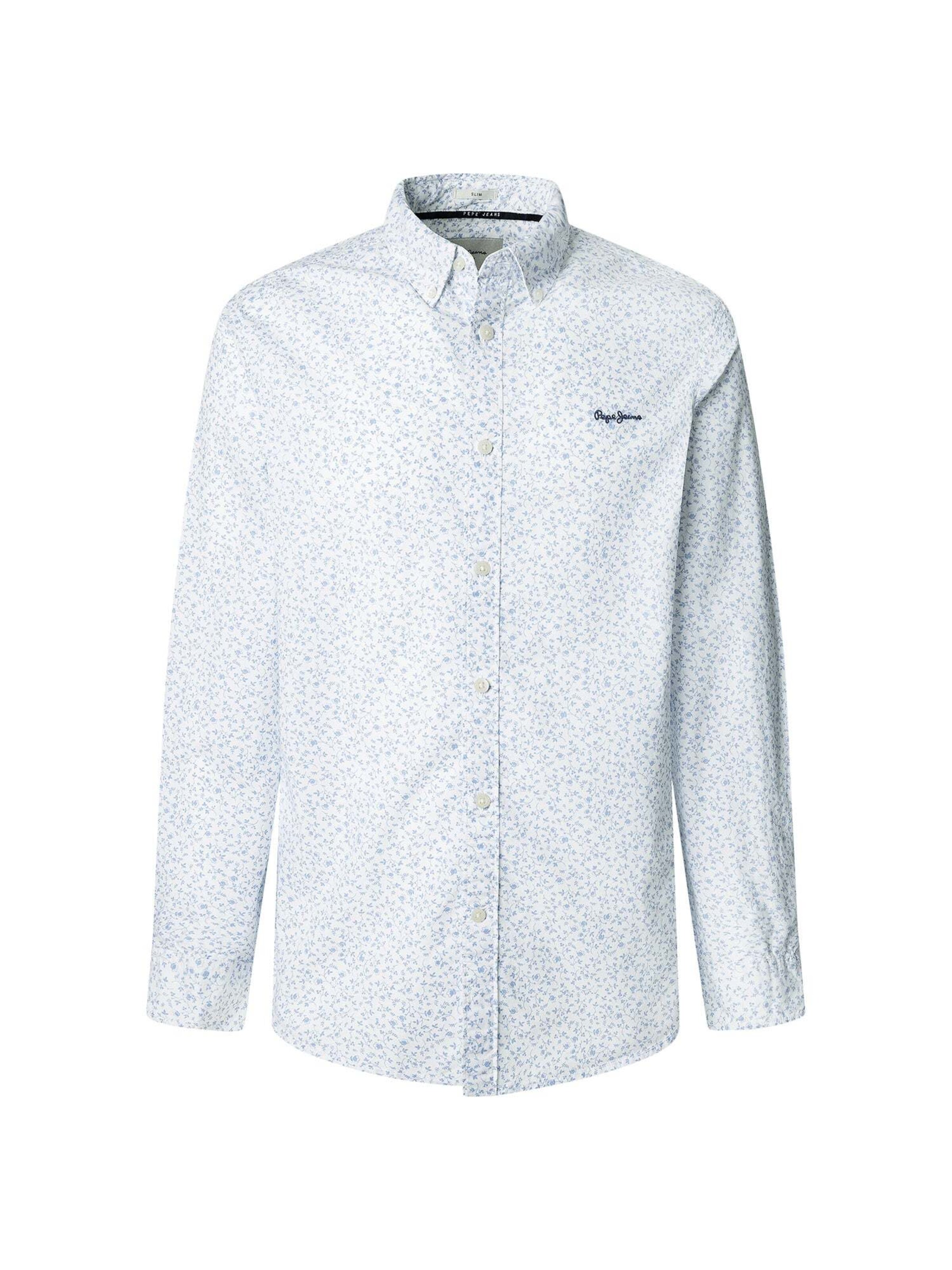 Pepe Jeans Regular Fit Hemd 'Anson' in Weiß: Vorderseite