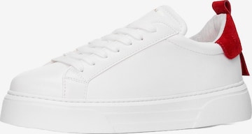 Baskets basses MARTIN VALEN en blanc : devant