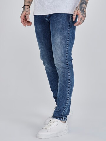 SikSilk Slim fit Jeans in Blue: front