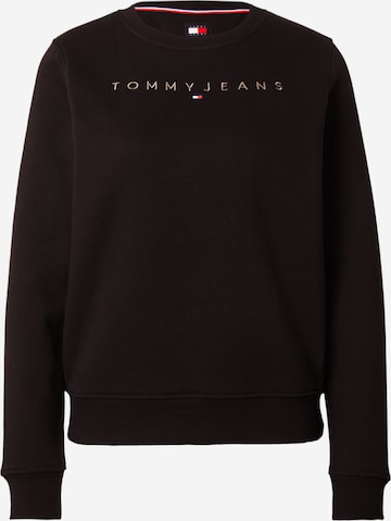 Sweat-shirt Tommy Jeans en noir : devant