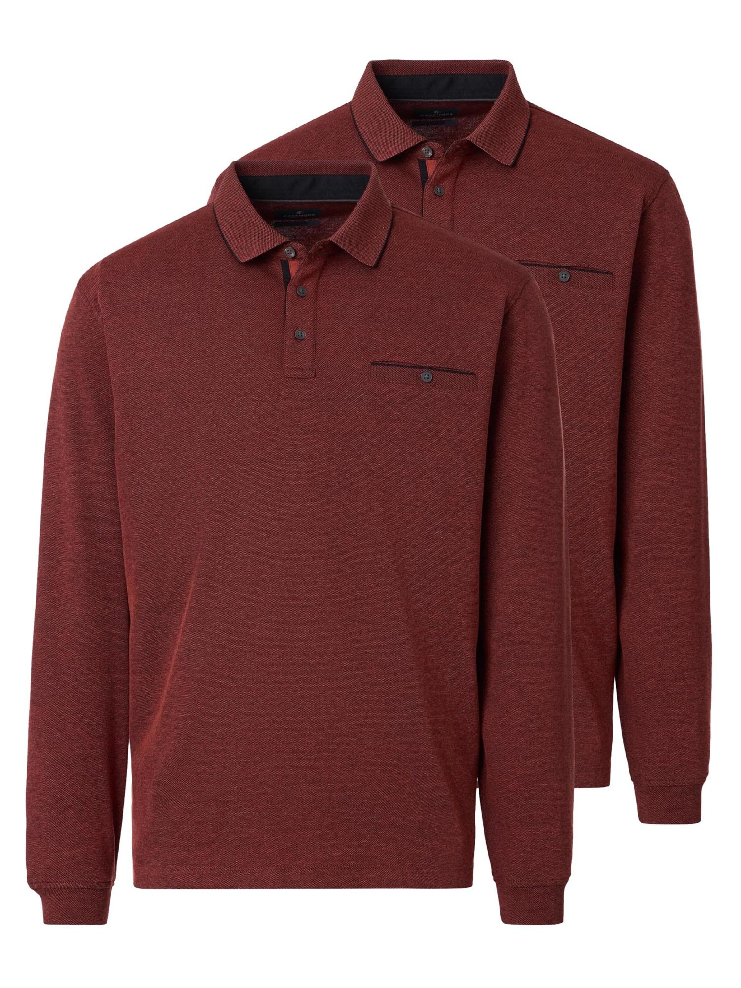 CASAMODA Shirt 'Basic' in Rood: voorkant