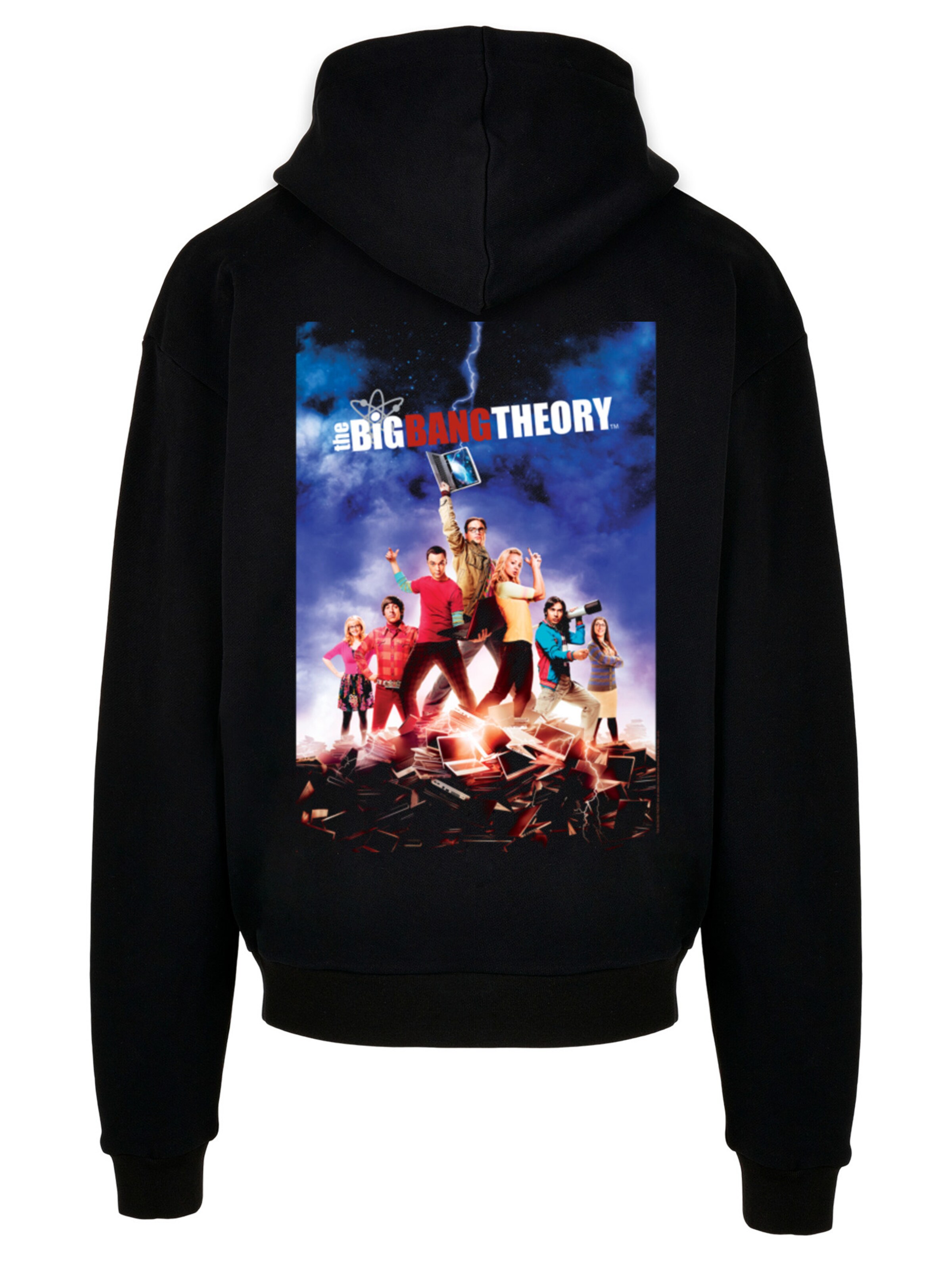 F4NT4STIC Sweatshirt in Zwart: voorkant