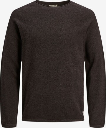 JACK & JONES - Ajuste regular Jersey 'Hill' en marrón: frente