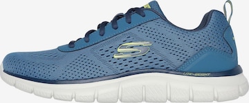 Baskets basses SKECHERS en bleu : devant