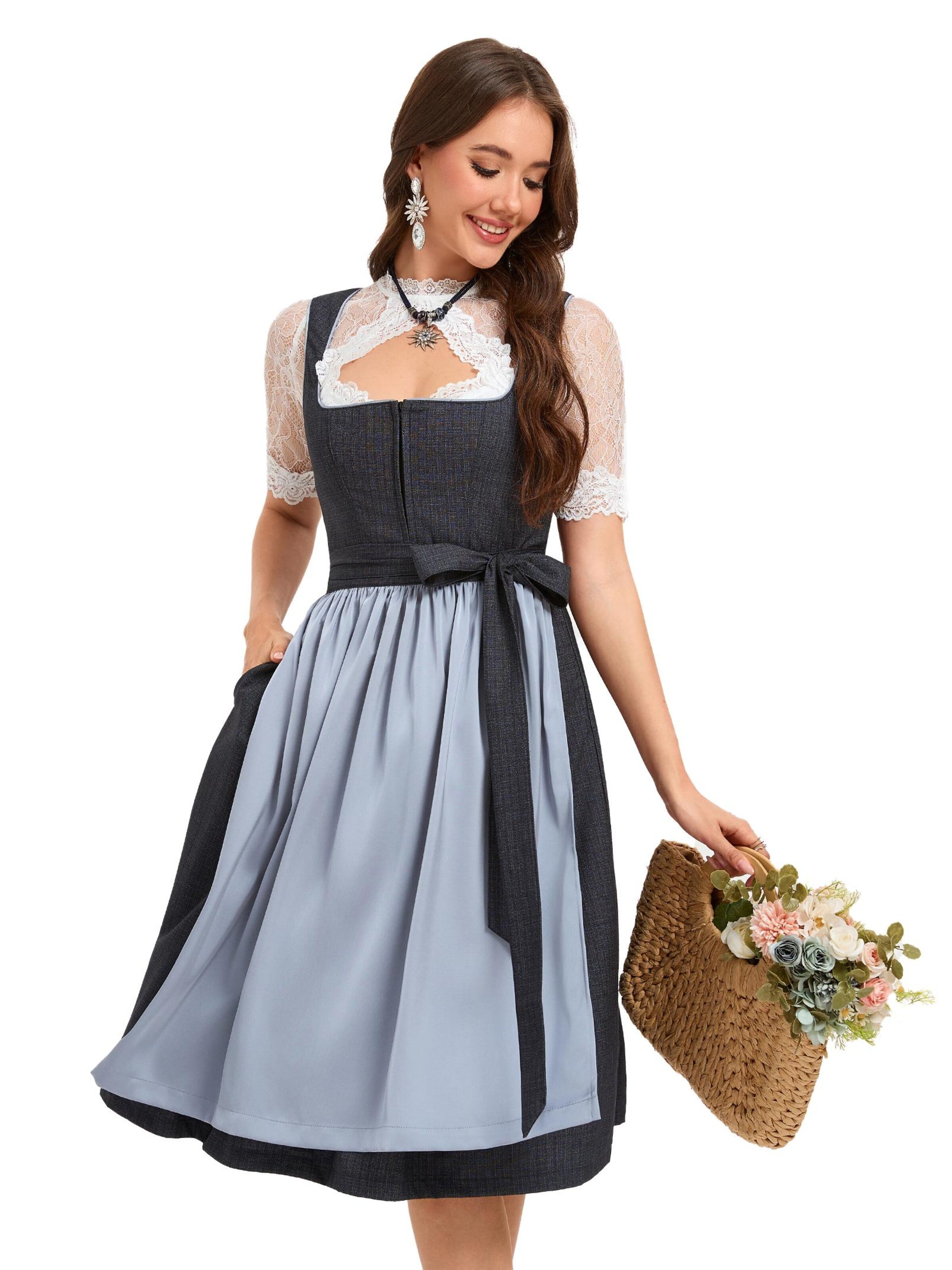 Yesfashion Dirndl‌‌ in Grau