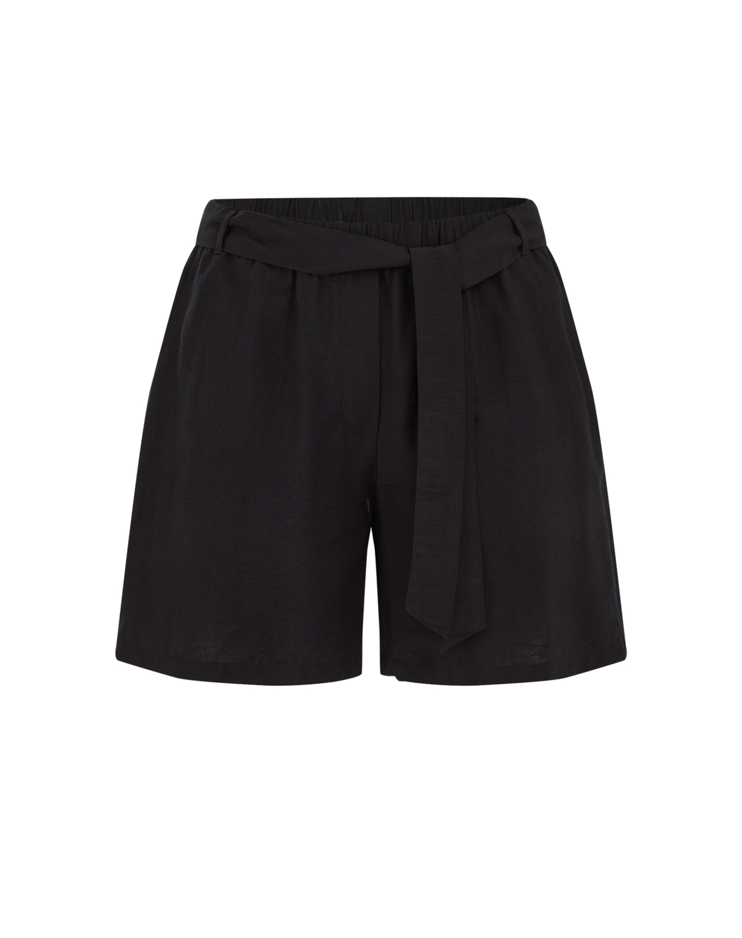 WE Fashion - Loosefit Pantalón en negro: frente