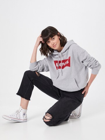 pilka LEVI'S ® Megztinis be užsegimo 'Graphic Standard Hoodie'