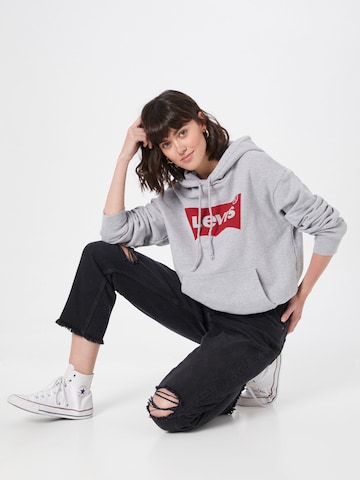 LEVI'S ®Sweater majica 'Graphic Standard Hoodie' - siva boja