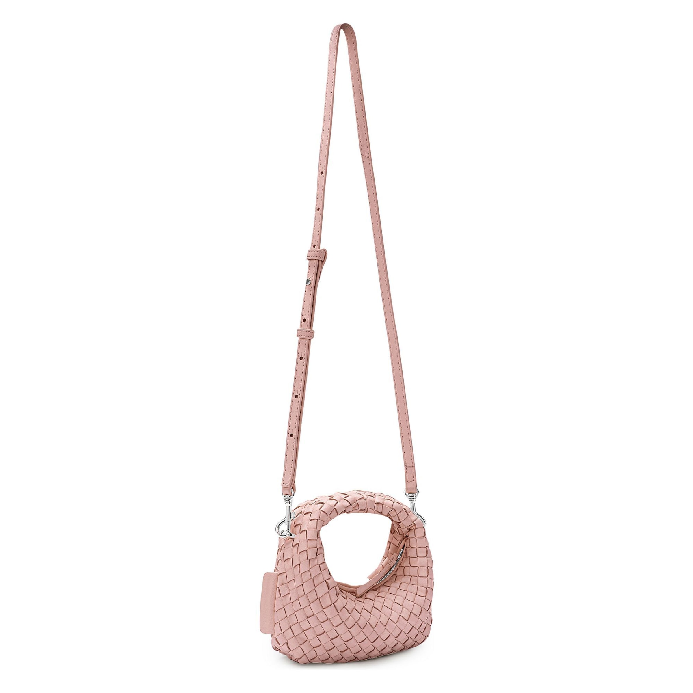 Les Visionnaires Handbag 'Greta Micro weave' in Pink
