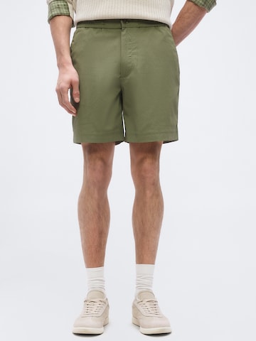 Calvin Kleinregular Chino hlače - zelena boja: prednji dio