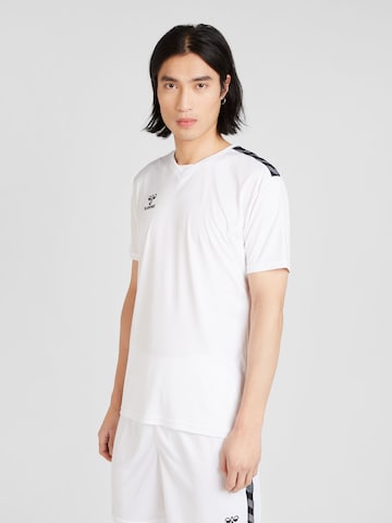 Hummel Λειτουργικό μπλουζάκι 'AUTHENTIC' σε λευκό: μπροστά