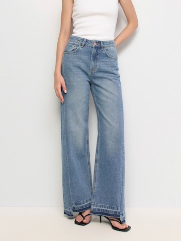 Effilé Jean Salsa Jeans en bleu : devant