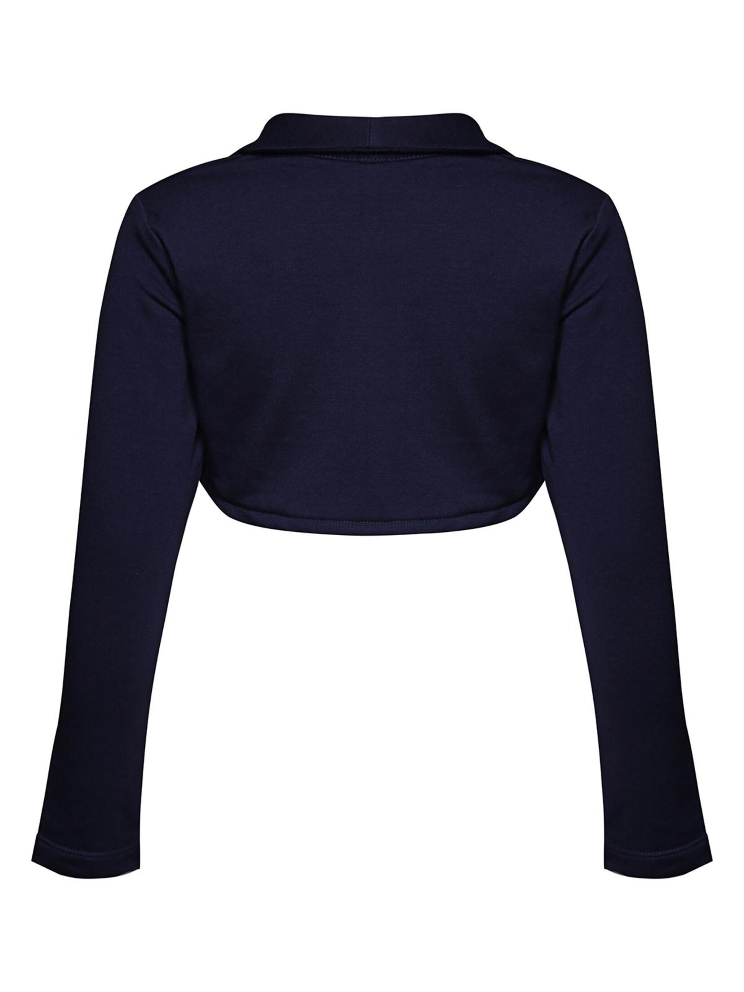 La V Bodywarmer 'Vest met lange kraag' in Blauw