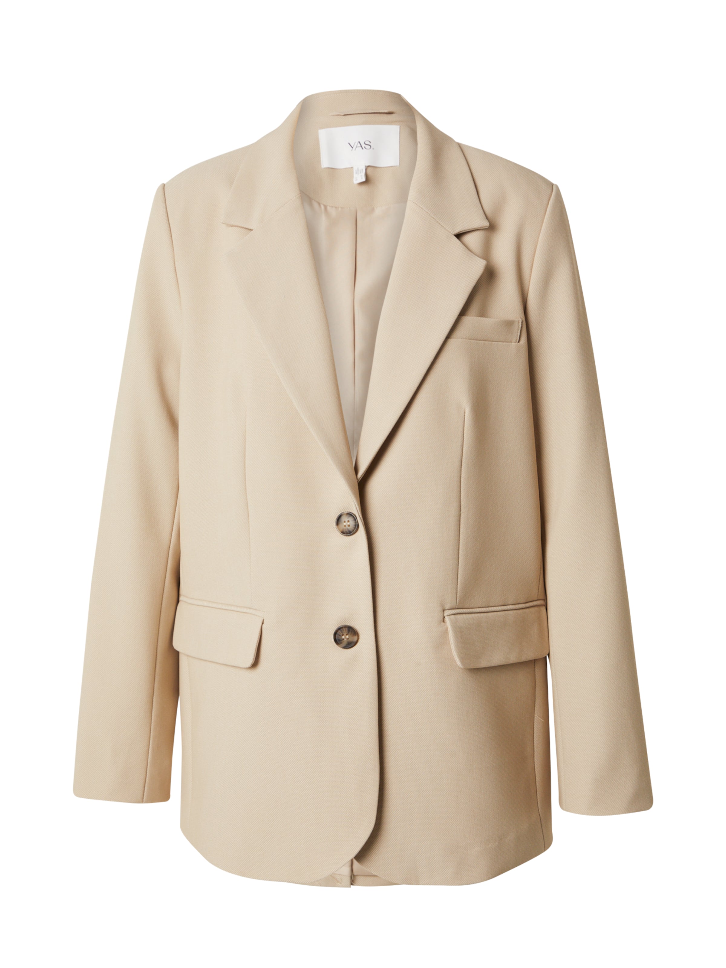 YAS Blazer 'YASREEMAJ' in Beige: front