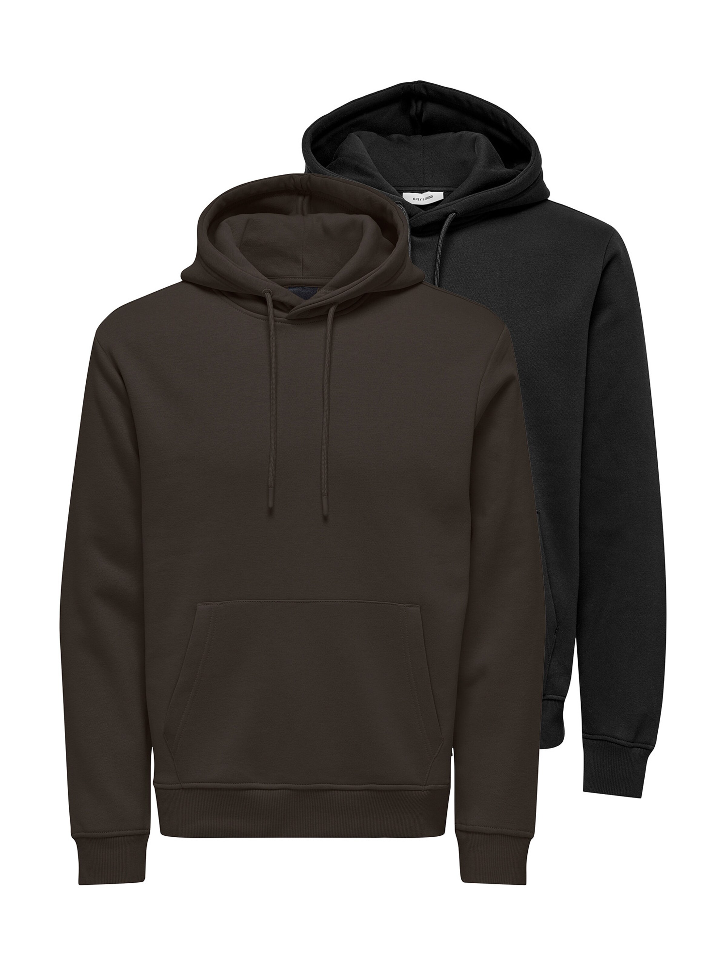 Only & Sons Sweatshirt 'Connor' in Brown: front