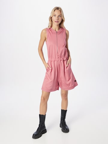 G-Star RAW Jumpsuit in Roze: voorkant