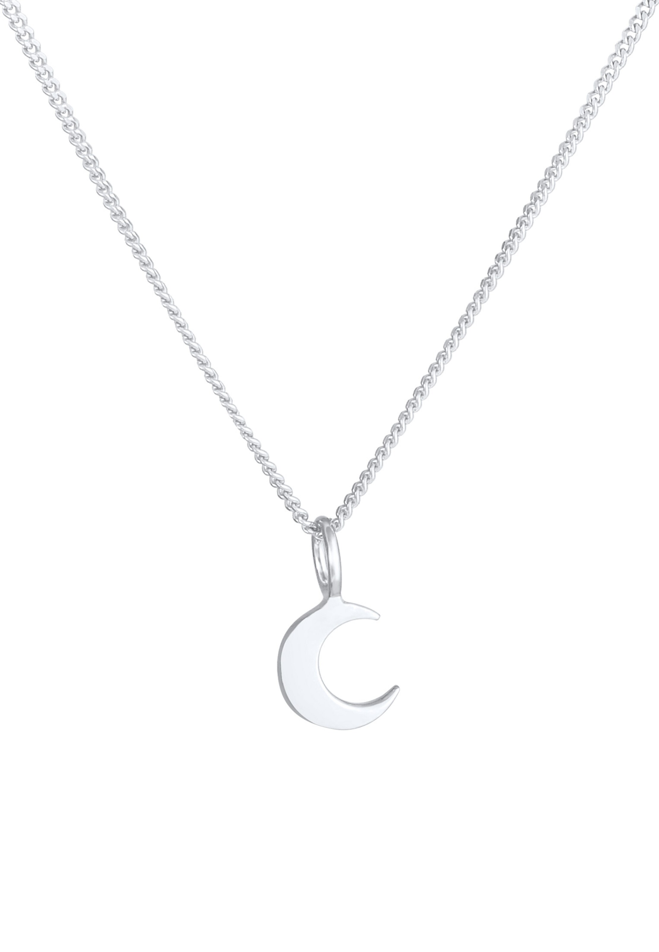 ELLI Halskette 'Astro Halbmond' in Silber