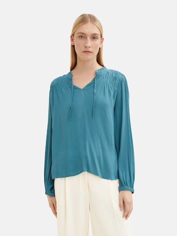 TOM TAILOR - Blusa em verde: frente