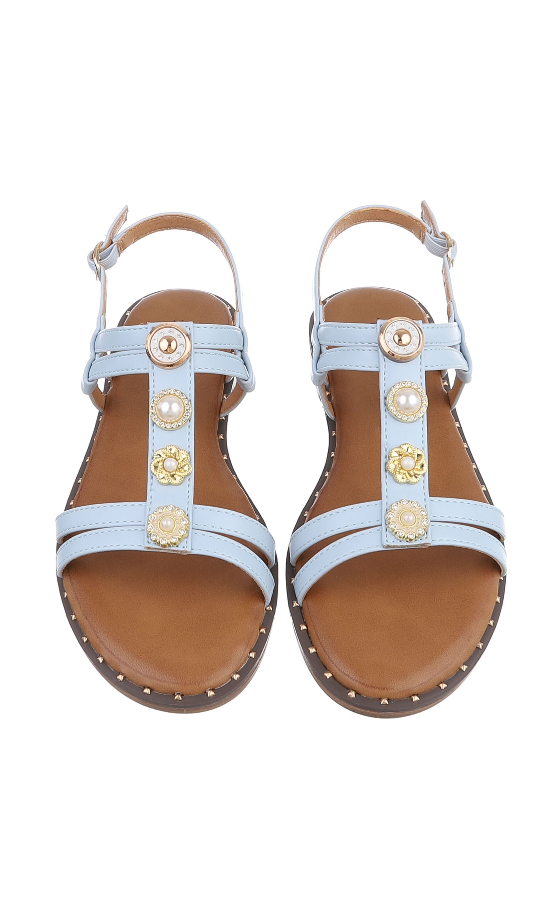 Ital-Design Strap Sandals in Blue