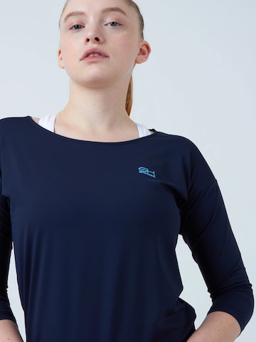 SPORTKIND Shirt '3/4 Loose Fit' in Blauw