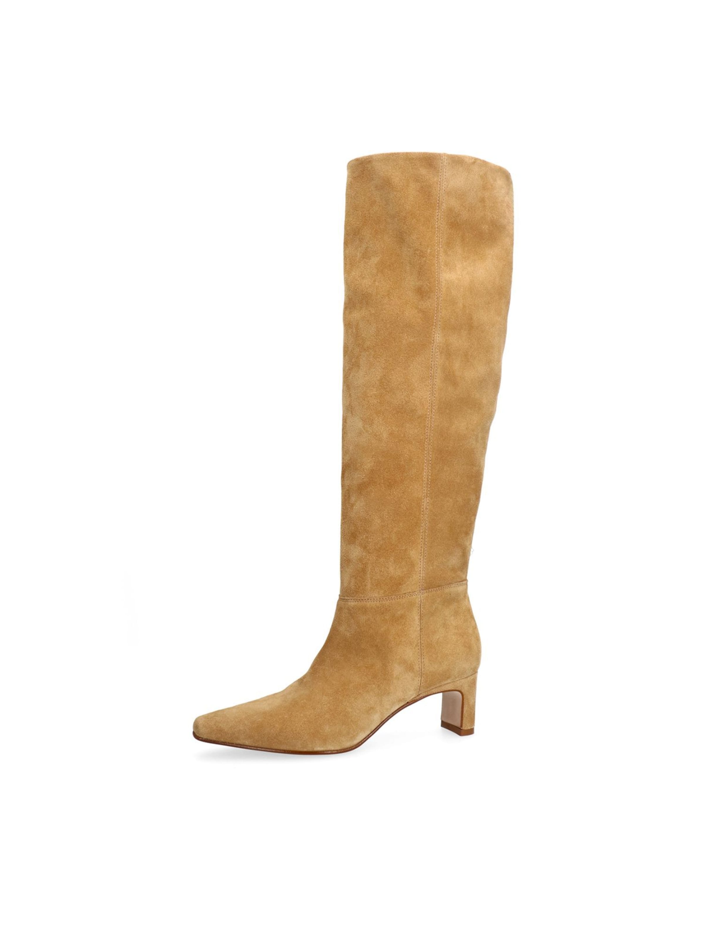 MANFIELD Laarzen in Beige: voorkant