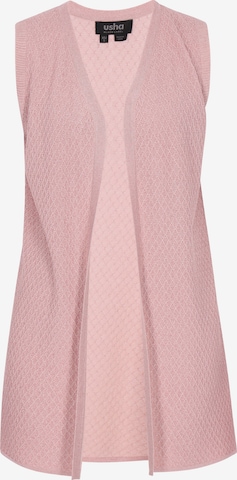 usha BLACK LABEL - Colete de malha 'Classic' em rosa: frente