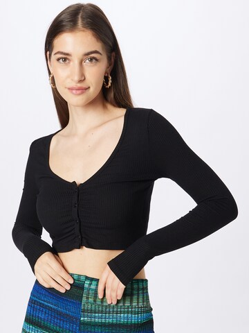 NLY by Nelly Knit cardigan in Black: front