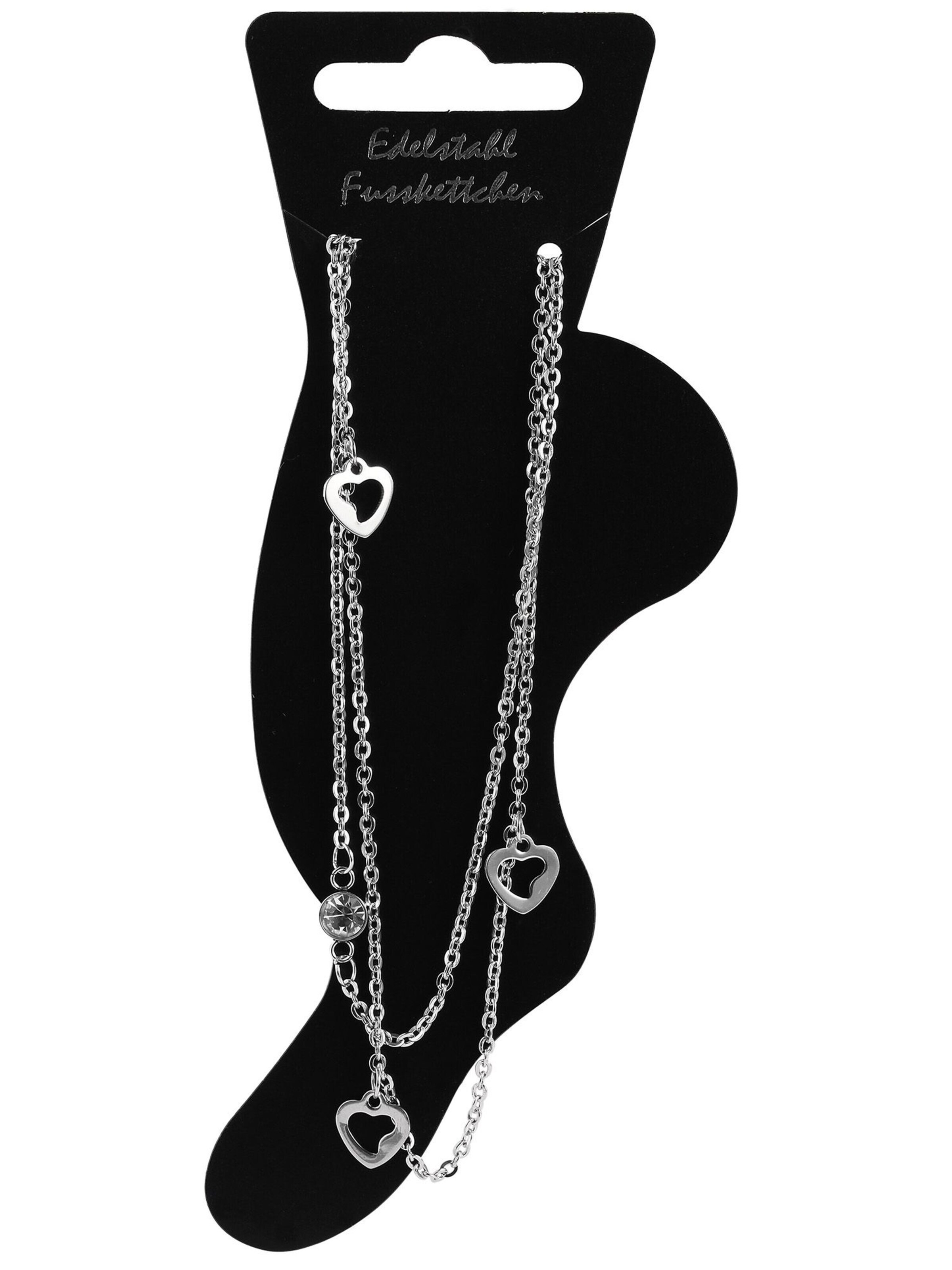 Akzent Fußschmuck 'Felire, langlebig'‌‌‌‌‌‌‌ in Silber: Vorderseite