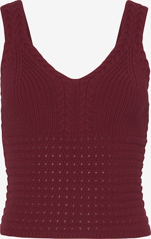 LASCANA Knitted Top in Red: front